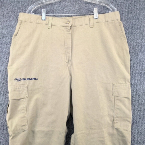 Edwards Men's Subaru Uniform Pants Tan Size 18 UL Cargo Pockets Embroidered Logo - Picture 3 of 15